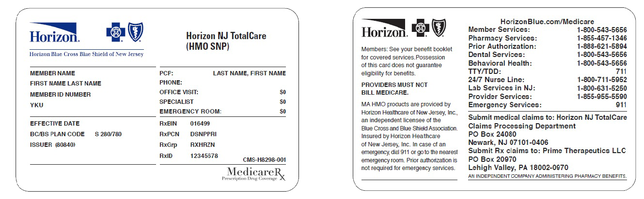 Horizon medicare hot sale blue